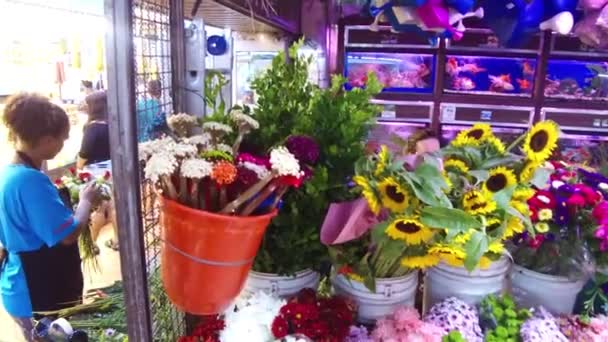 Flowers Municipal Market Belo Horizonte — Vídeo de stock