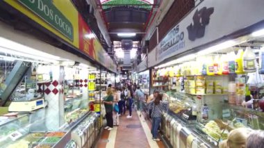 Top view at the Municipal market in Belo Horizonte