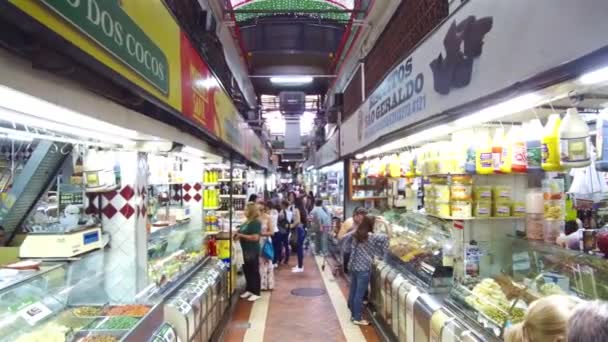 Top View Municipal Market Belo Horizonte — 图库视频影像