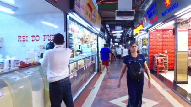 Woman Bag Municipal Market Belo Horizonte — Vídeo de stock