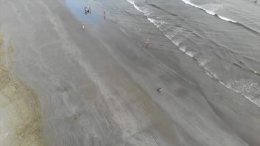 Kıyının üst hava manzarası