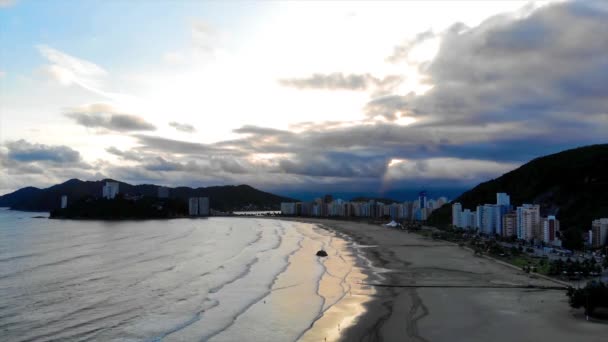 巴西城市空中景观的轮廓 — 图库视频影像