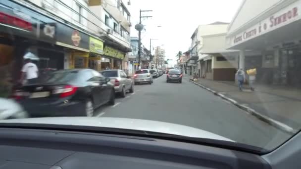 Coordenadas Coches Los Semáforos Ciudad Mano — Vídeos de Stock