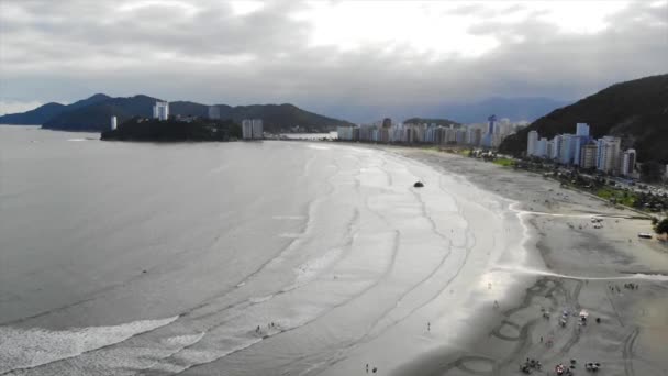 Vooraanzicht Vanuit Lucht Kust Van Brazilië — Stockvideo