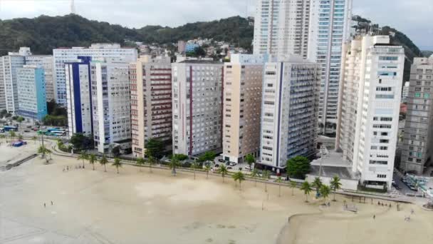 Luchtfoto Van Een Eilandstad Met Gebouwen Brazilië — Stockvideo