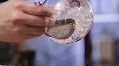 Yuzu Gin And Tonic Drink on background, close up