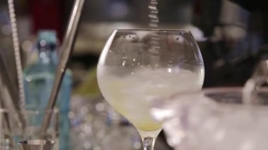 Mixing Ice With Speed - Close Up.