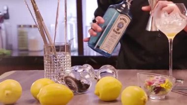 Pouring Liquid With Jigger Cup - Slide Left To Right