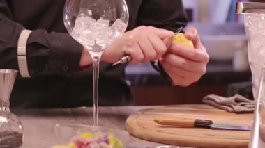 Take a little lemon peel with an iron peeler