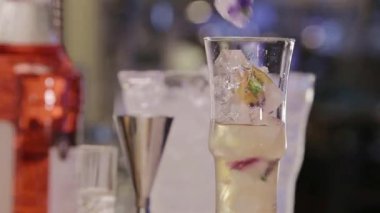 Beautiful Drink  on background, close up