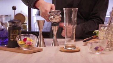Squeeze the Lemon into a Small Jigger