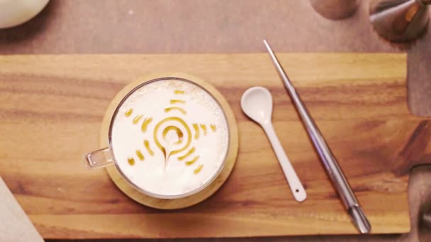 Fare Modelli Latte Con Bacchette Ferro — Video Stock