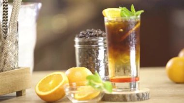 3-Color Drink with Beautiful Garnish - Zoom In