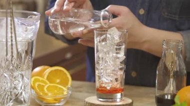 Adding Water to the Ice Pile in the Glass