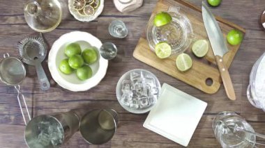 Pour Yellow Liquid Into Jigger - Close Up