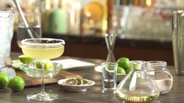 The Final Result of Lime Drink With Garnish Dry Lime