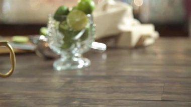 Lime Drink with Natural Garnish