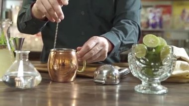 Stirring With the Spoon Bar - Pan Left To Right