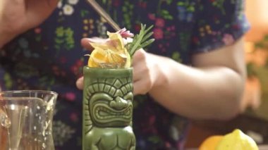 Arranging White Flowers with Garnish Tong