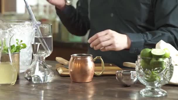 Stir Again Bar Spoon — Stock video