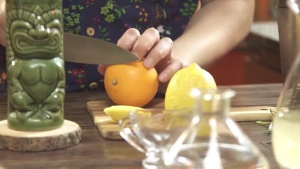 Cut Oranges Slices — Wideo stockowe