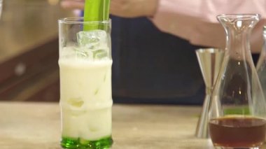 Add A Little Ice To The Milk And Syrup Mixture