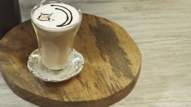 The Process of Forming Patterns with a Milk Pitcher