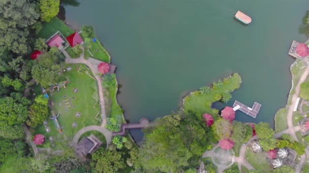 Vista Dall Alto Della Barca Che Naviga Verso Darsena Parco — Video Stock