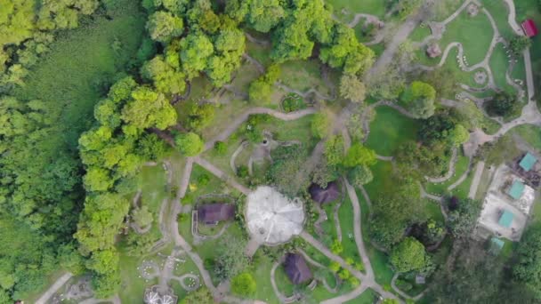 Horní Pohled Střed Parku Gunung Langu — Stock video