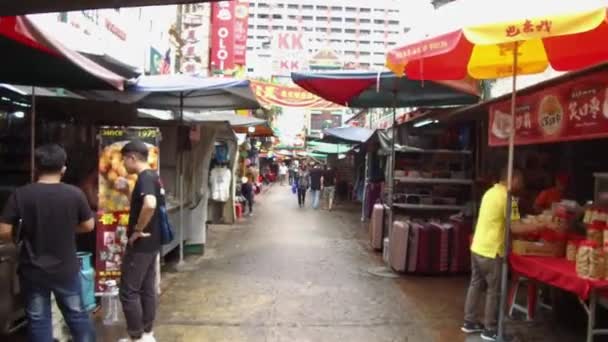 People Drinking Stalls While Standing — Stock Video