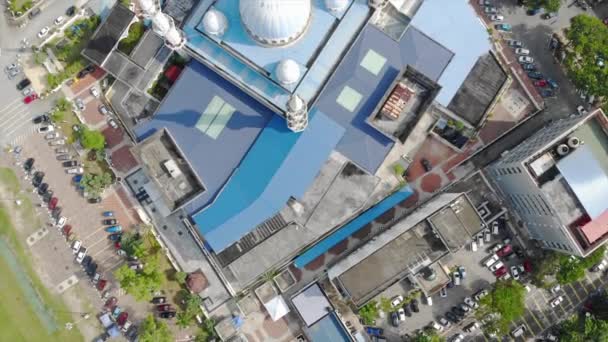 Güneşli Bir Günde Kuantan Malezya Güzel Mavi Slami Cami — Stok video
