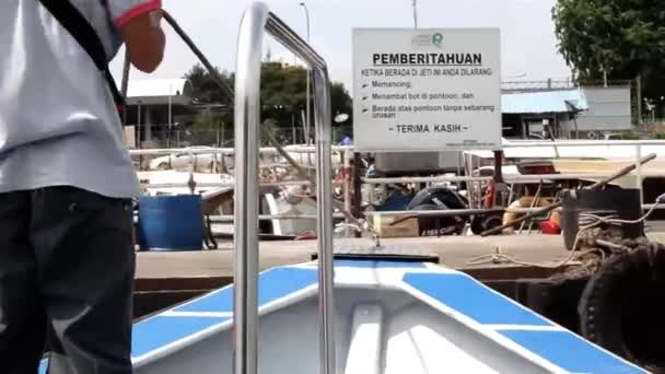 Човен Парковка Порту — стокове відео