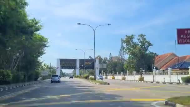 Viaje Por Carretera Kuala Terengganu Día Verano Dolly Forward — Vídeos de Stock