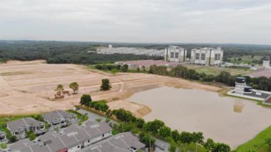 Land Deforestation To Build Housing Area In Melaka Malaysia - Pan Right To Left