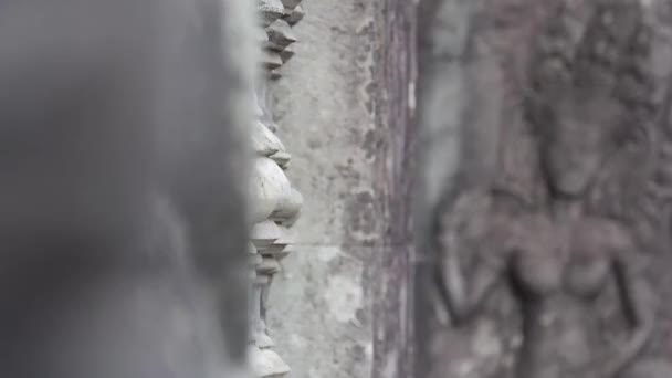 Hoş Şekillendirilmiş Kaya Çiti Soldan Sağa Kaydır — Stok video