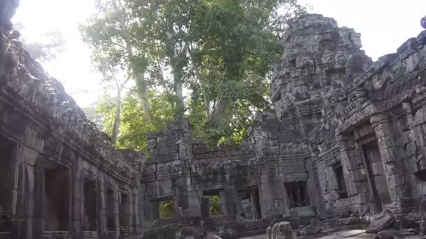 Ruinas Rock Building Pan Izquierda Derecha — Vídeo de stock