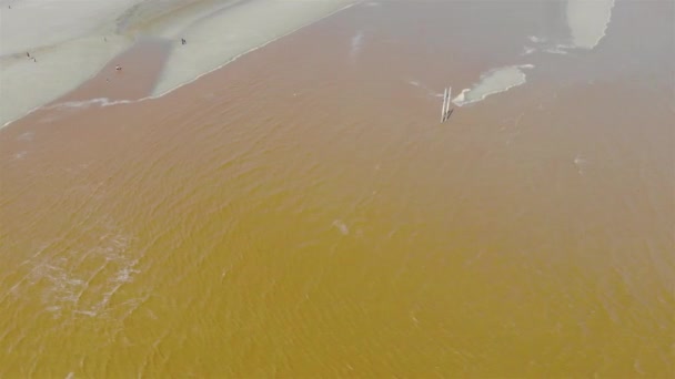 Eau Océan Sur Plage Malaisie Par Une Journée Chaude Dolly — Video