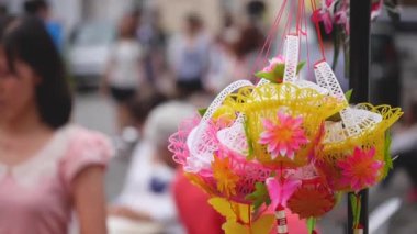  Çiçek Saksısına Yakın Genç Çinli Kadın.