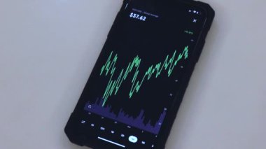 DOT 1 Week chart on a black phone placed on a table