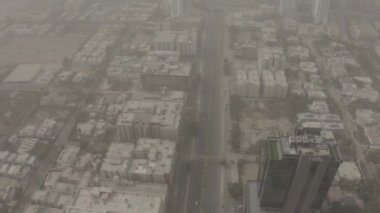 Karaçi 'deki ana Clifton Yolu' nun havadan görüntüsü.