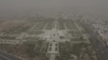 Mazar-e-Quaid Anıtmezar Karachi 'nin Hava Görüntüsü