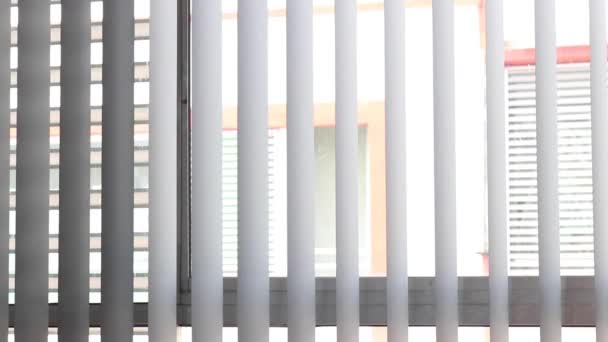 Custom Vertical Blinds Closing Window Medium — Stok Video