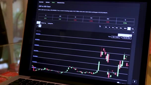 Xrp Year Candle Stick Charts Laptop — Video
