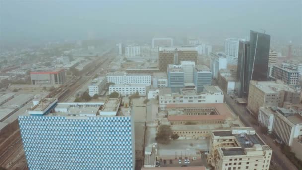 Aerial View Buildings Chunrigar Road Karachi Moving Forward — Stock Video