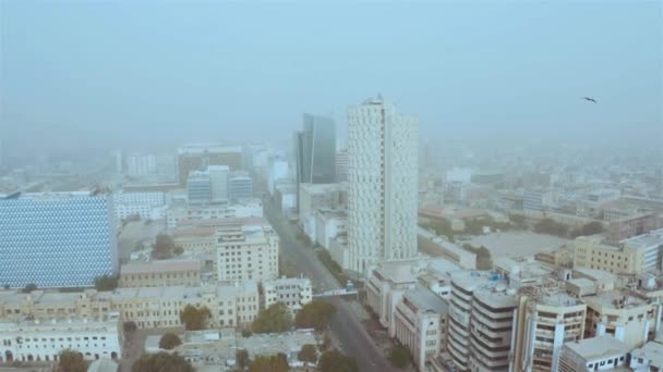 Aerial View Hbl Building Chunrigar Road Karachi Dolly Back — Stock Video