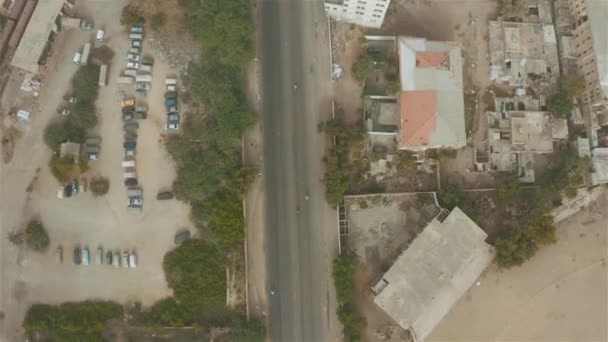 Top Luchtfoto Van Chunrigar Road Karachi Voorwaarts — Stockvideo