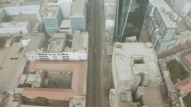 Top Aerial View Chunrigar Road Karachi Dolly Forward — Stock Video