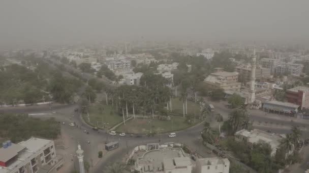 Aerial View Green Karachi — Stock Video
