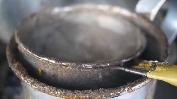 Chá Sendo Cozido Uma Barraca Tradicional — Vídeo de Stock
