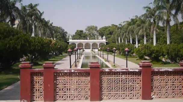 Old Mughal Style Garden Karachi Zoo — Stock Video